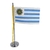 Mini Bandeira de Mesa da Uruguai 15 cm Poliéster