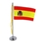 Mini Bandeira de Mesa Espanha 15 cm Poliéster