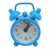 Mini Relógio Despertador 6 cm Azul com Alarme