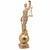 Estátua Deusa Dama Justiça Têmis 24 Cm Alt Dourado Amigold