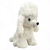 Cachorro Pelúcia Poodle Branco Sentado 26 Cm