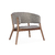 Sillón Olaf Gris Madera Oscura