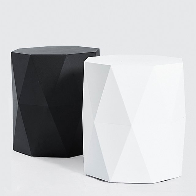 Puff Origami Blanco - Comprar en Kikely