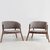 Sillón Olaf Gris Madera Oscura - Kikely