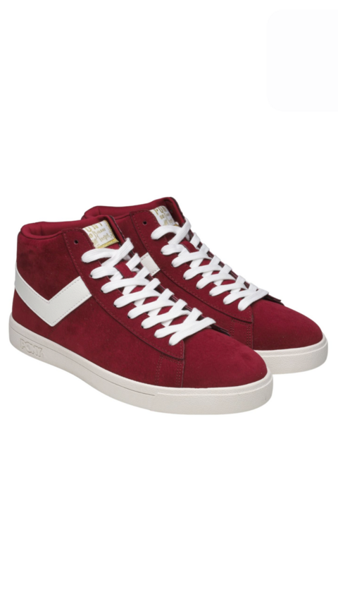 Zapatillas Pony Top Star Hi Merlot