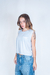 Remera Spy Dollies Cindy Crop Top Light Blue on internet