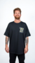 Remera Spy Limited Check Black Over Size - SPY LIMITED