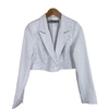 Blazer Cropped Alfaiataria Eliane | Branco