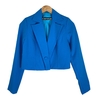 Blazer Cropped Nina | AZUL TURQUESA