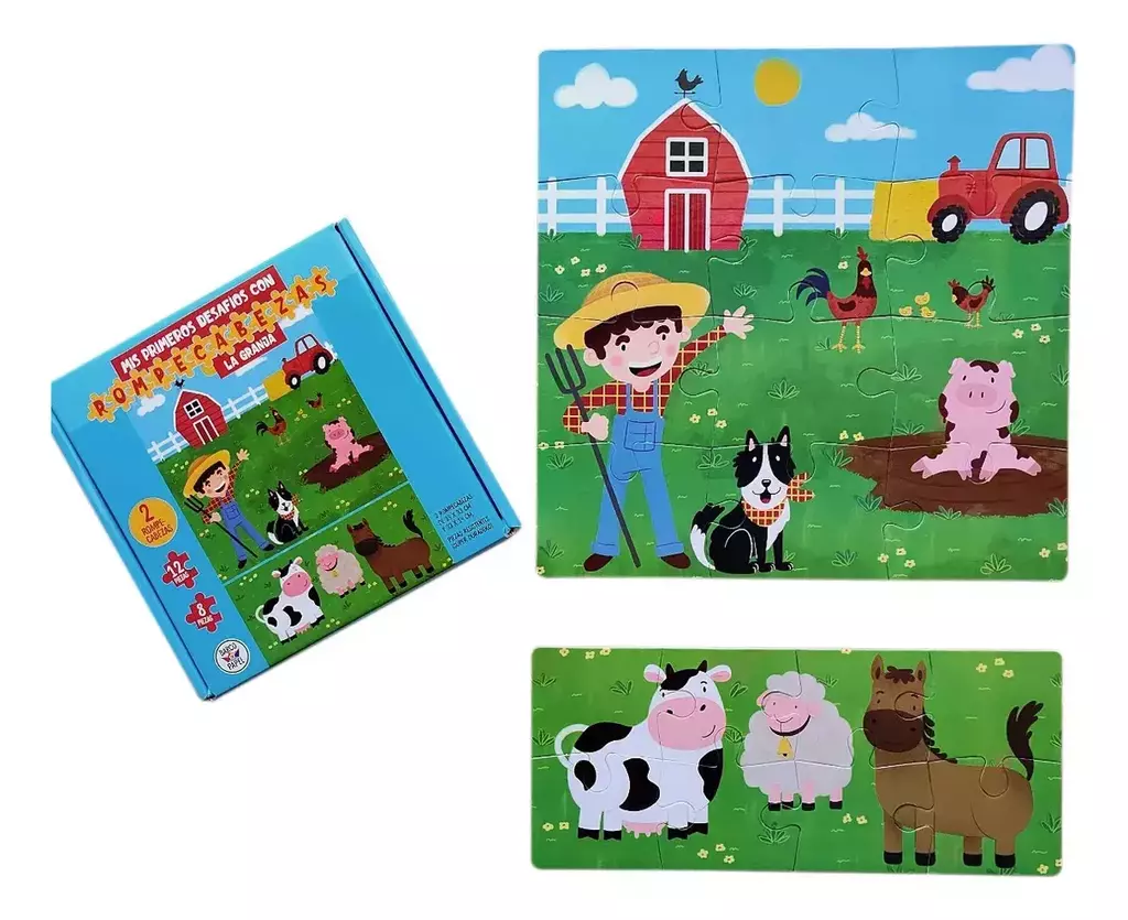 Rompecabezas La granja 8 y 12 piezas