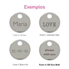 Medalha Personalizada Prateada 10mm - comprar online