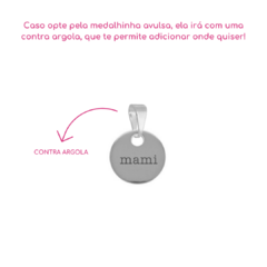 Imagem do Medalha Personalizada Prateada 10mm