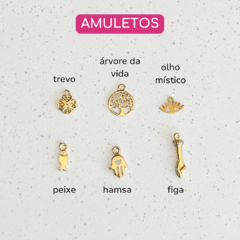 Pulseira TRE Banhada a Ouro 18K Charms - comprar online