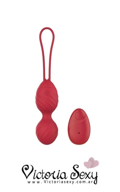 Bolas de Kegel con vibracion y control USB ONE LUXURY RED PASSION - ART 2193 - comprar online
