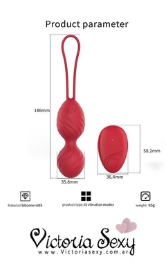 Bolas de Kegel con vibracion y control USB ONE LUXURY RED PASSION - ART 2193 en internet