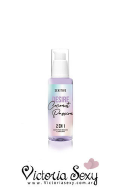 Sexitive Coconut 2 en 1 lubricante y masajes - art 5486 - comprar online