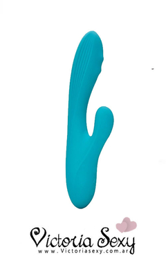 Vibrador doble estimulo Lidia con estimulador punto g - art 3683