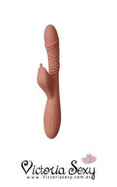 Vibrador doble estimulador punto g y clitoris Valeria - art 3731 - comprar online