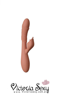 Vibrador doble estimulador punto g y clitoris Valeria - art 3731 en internet
