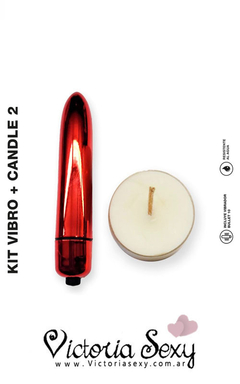 Kit Mon Amour: Bala vibradora + Vela - art 3701