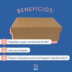 20 Caixas Papelão Para Sapato Tênis 33x19x12cm - loja online