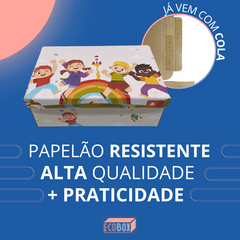 50 Caixas Papelão Calçado Infantil Personalizada 22x14x8,5cm - Eco Box