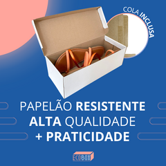 100 Caixas de Papelão Para Sapato Branca 28x12x9,5cm - Eco Box