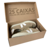 25 Caixas Para Sapato e Tênis Parda 32x18x11cm Com Seda