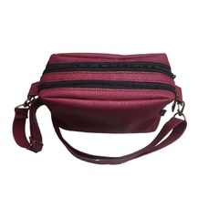 BANDOLERA DOBLE CIERRE 508251 PU BORRAVINO - Zoe Wild Shop