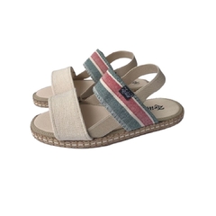 SANDALIA DOS TIRAS 2409 MULTICOLOR CON ELASTICO - comprar online