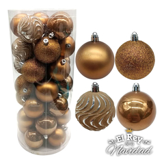 Set x 35 Globos Premium tonos Bronce y Ocre 6cm