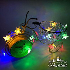 Guirnalda Estrellas Led Multicolor 5mts - El Rey de la Navidad