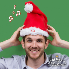 Gorro de Papa Noel música y movimiento - tienda online