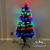 Arbol de Navidad 1,20mt Luminoso con Led y Fibra Optica Multicolor