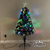 Arbol de Navidad 1,20mts Luminoso con Led y Fibra Optica RGB Nevado