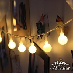 Guirnalda luces Bolitas led blanco calido MINI KERMESSE 5mts