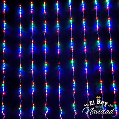 Cortina Efecto Cascada Led Multicolor 3 x 3mts en internet