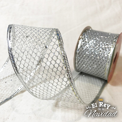 Cinta Decorativa Red Plata 5cm x 2mt