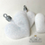 Set x 3 Corazon Glitter Blancos - tienda online