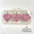 Set x 3 Corazon Glitter Rosa - comprar online