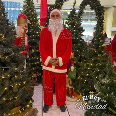 Disfraz de Papa Noel Premium Plush con Gorro y Barba - comprar online