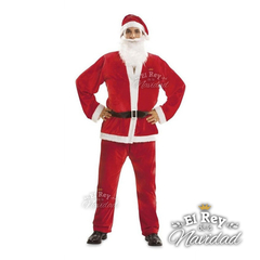 Disfraz de Papa Noel Premium Plush con Gorro y Barba