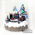 Escena Navideña Papa Noel fotografiandose con tren con luz y musica - El Rey de la Navidad
