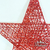 Estrella Alambre Plana Colgante XL 40cm Roja - comprar online