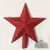 Puntal Estrella Glitter Rojo 20cm
