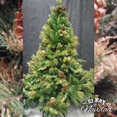 Arbol de Navidad Golden King 1,50mts LINEA PLATINUM - El Rey de la Navidad