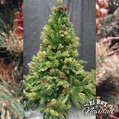 Arbol de Navidad Golden King 1,80mts LINEA PLATINUM - El Rey de la Navidad