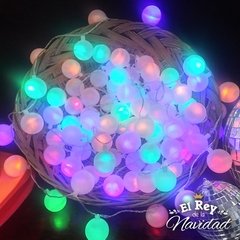 Guirnalda tipo KERMESSE Led Multicolor 9mts / 100 luces 100 pelotitas en internet