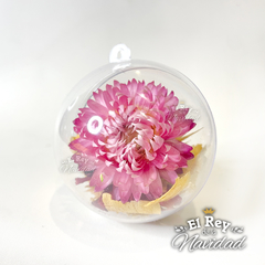 Set x 6 Globos transparentes con Flores Secas Rosas N6 - comprar online