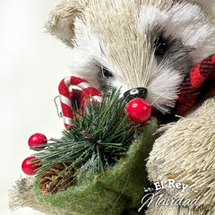 Mapache navideño con Bolsita en internet